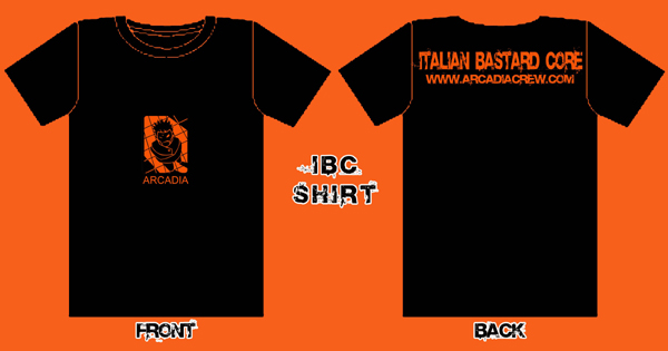 T-shirt ibc orange & black
